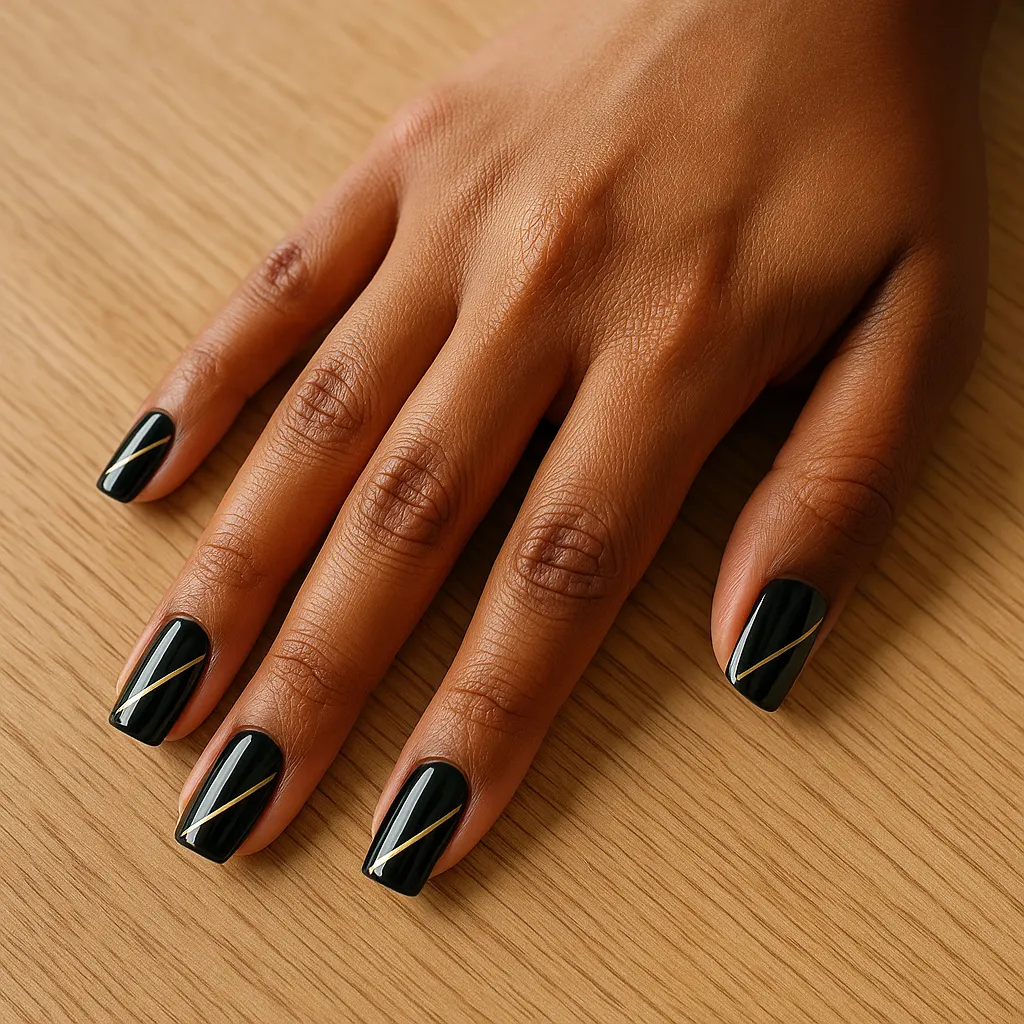Black and gold line