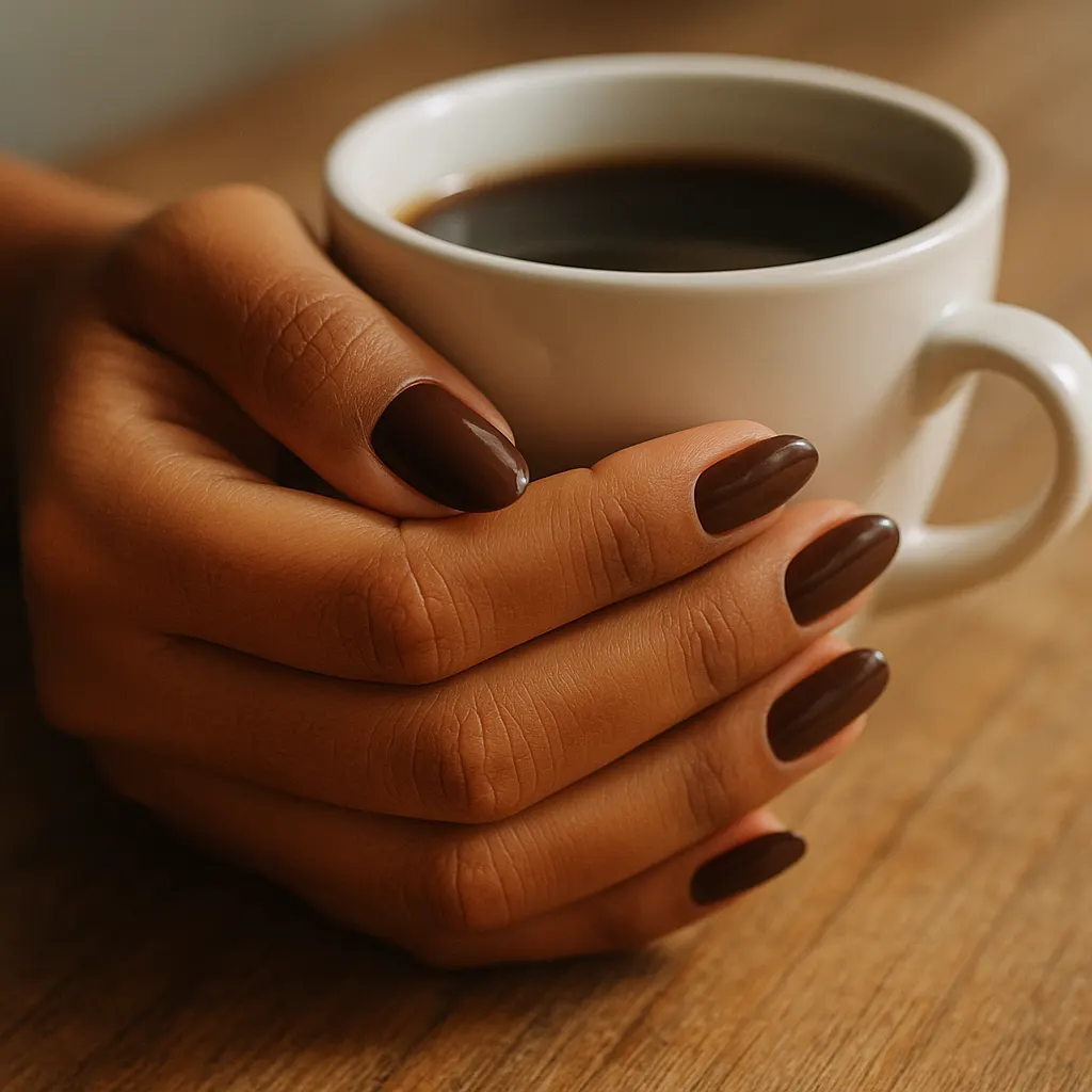 Chocolate brown almond